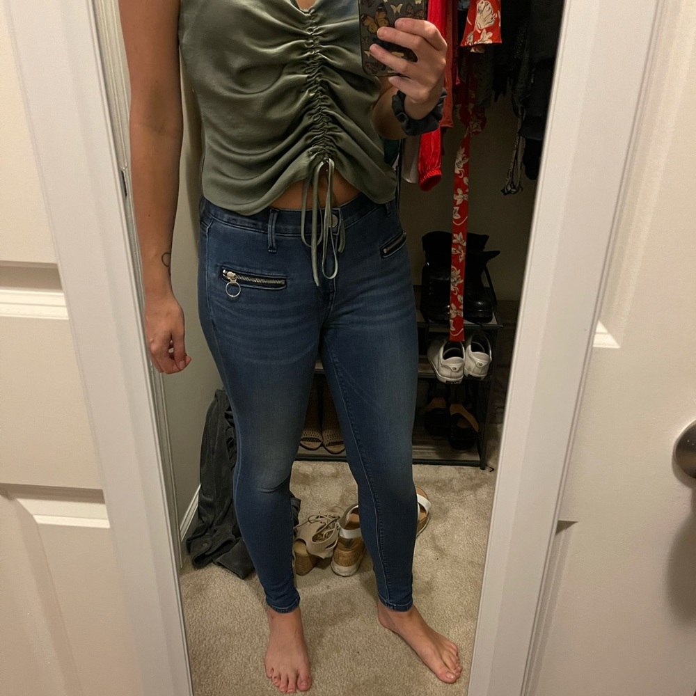Express mid rise jeans